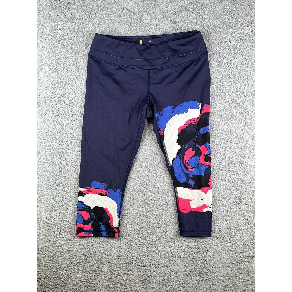 Lucy activewear navy and floral Capri sz large